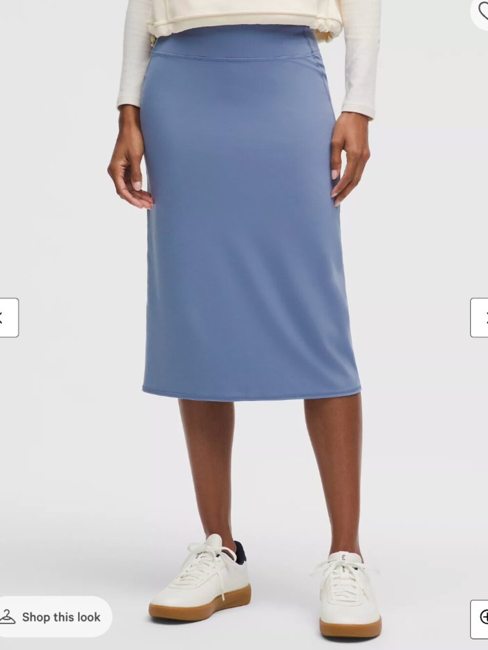 Nulu Slim-Fit High-Rise Midi Skirt